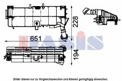 AKS DASIS 133002n -  Компенсационный бак, охлаждающая жидкость